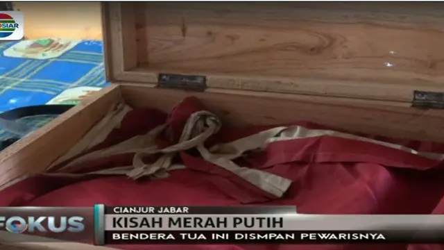 Bendera ini masih tersimpan rapi oleh keturunan KH Ahmad Basyari di Pondok Pesantren Al Basyariah Cianjur 