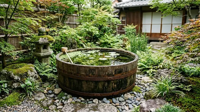 Inspirasi Kolam Mini ala Jepang (AI Generated)