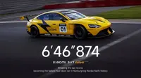 Xiaomi SU7 Ultra Cetak Rekor di Nurburgring, Kalahkan Porsche Taycan Turbo GT