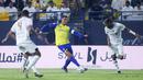 Al Nassr sukses membungkam tuan rumah dengan skor tipis 3-2 dalam pertandingan pekan ke-28 Liga Pro Arab Saudi di Stadion Al Awal Park, Rabu, (24/5/2023). (AFP/Fayez Nureldine)
