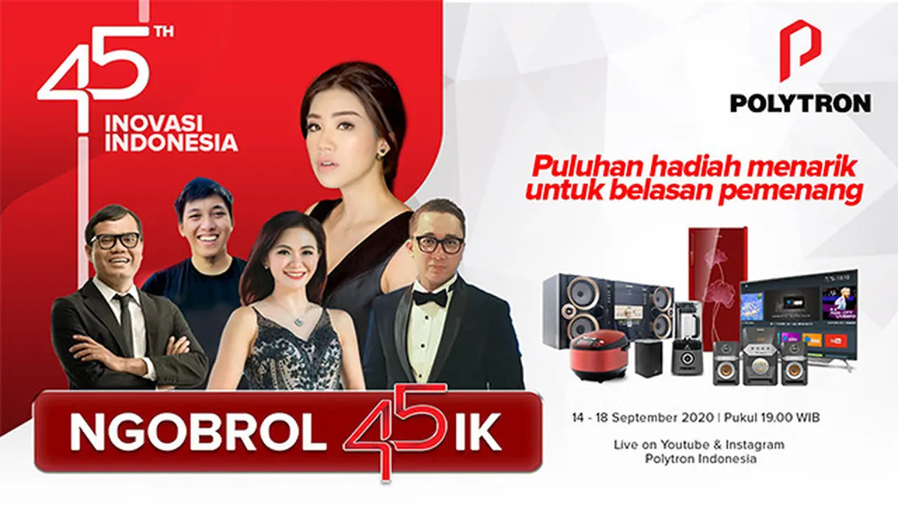 Terus Berinovasi untuk Indonesia, Polytron Beri Kejutan Spesial di HUT ke-45