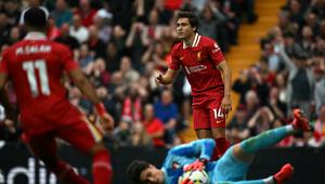 Pemain anyar Liverpool, Federico Chiesa, dalam laga debutnya ketika The Reds menghadapi Bournemouth di Anfield pada laga pekan kelima Premier League 2024/2025, Sabtu (21/9/2024). (Paul ELLIS / AFP)