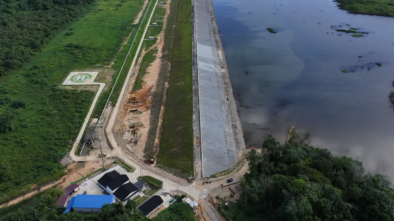 PT Brantas Abipraya (Persero) telah menyelesaikan pembangunan Bendungan Marangkayu di Kabupaten Kutai Kartanegara, Kalimantan Timur.