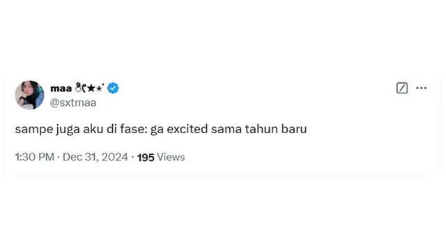 6 Cuitan Netizen Enggak Semangat Sambut Tahun 2025 Ini Bikin Senyum Tipis