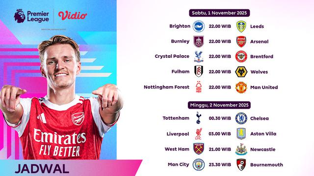 Jadwal Liga Inggris pekan ke-10 tayang di Vidio. (dok. vidio.com)