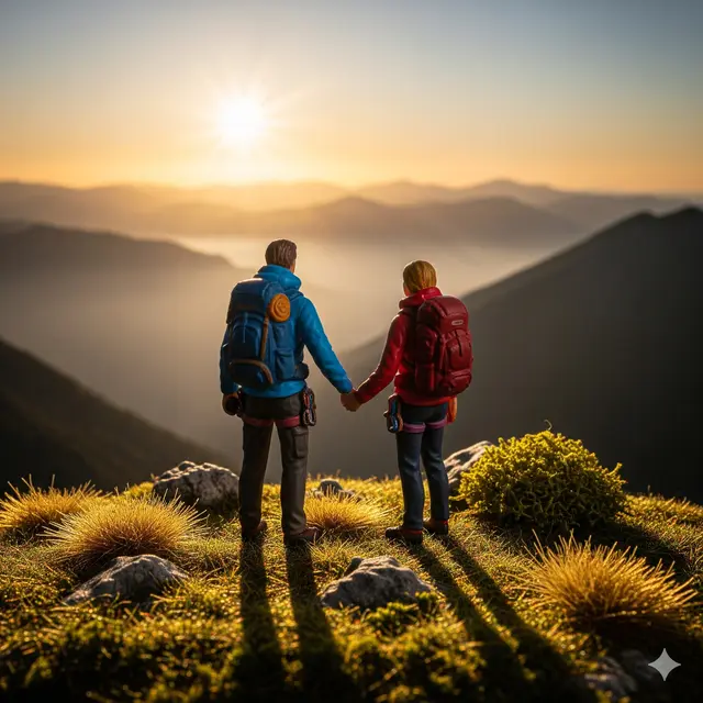 Prompt Gemini AI Miniatur Viral Bareng Pasangan (Foto: Gemini AI)