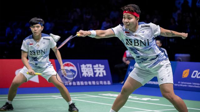Foto: Kalahkan Ganda Putri Korsel, Apriyani / Siti Fadia Tembus Final Kejuaraan Dunia 2023