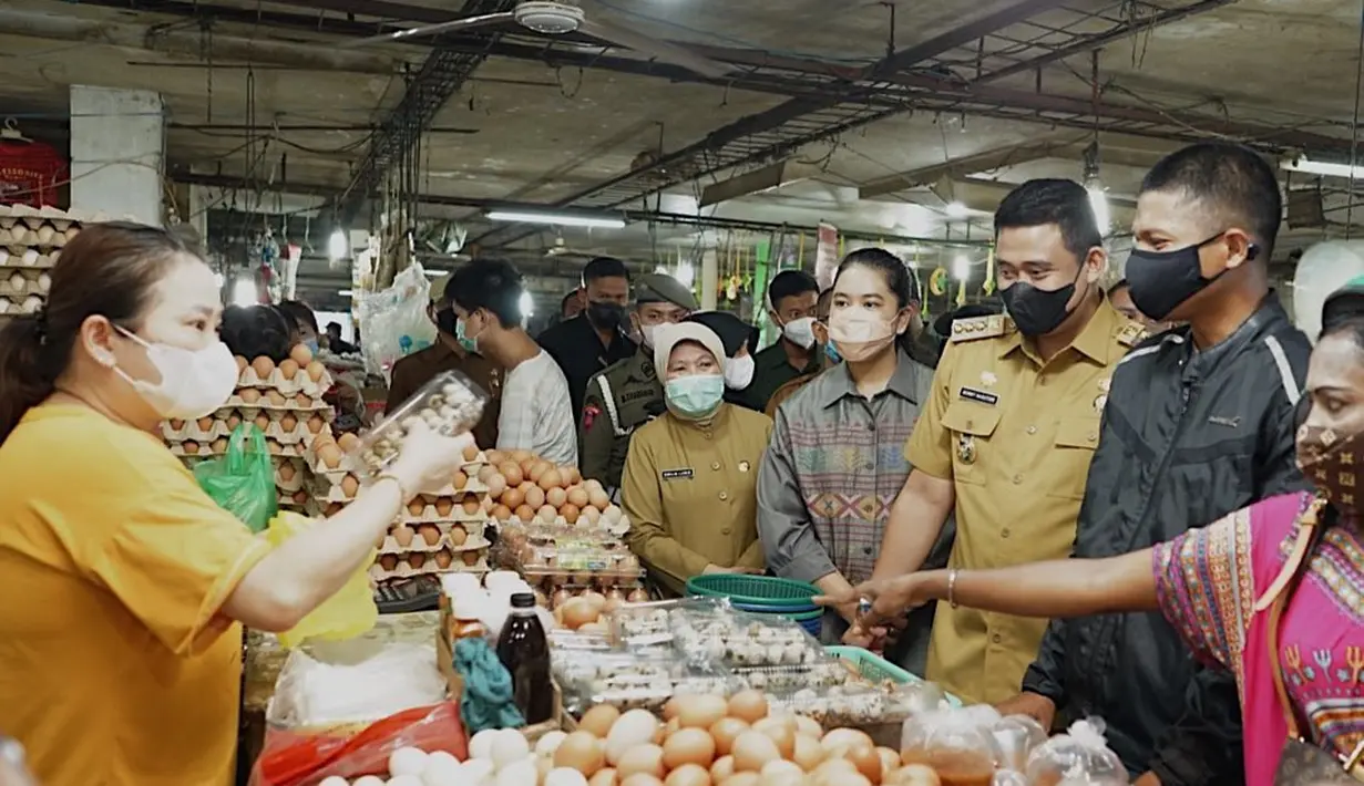 Kahiyang Ayu ke Pasar Petisah (Instagram/bobbynst)