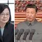 Presiden Taiwan Tsai Ing-wen dan Presiden China Xi Jinping. (dok: situs pemerintah Taiwan dan China)