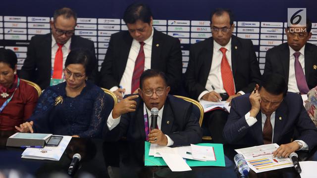Paparkan RAPBN 2019, Menteri Kabinet Kerja Kompak Duduk Bersama