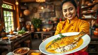 resep pesmol bumbu kuning ©Ilustrasi dibuat AI