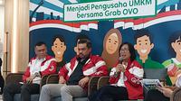 Konferensi Pers Rekrutmen Mitra Digital: Menjadi Pengusaha UMKM Bersama Grab OVO, di Smesco Indonesia, Jakarta, Selasa (17/6/2025). (Foto: Liputan6.com/Arief RH)