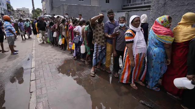 Potret Kelangkaan Gas untuk Memasak di Sri Lanka-AP 5