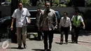 Pasangan Bakal Calon Gubernur dan Wakil Gubernur DKI, Anies Baswedan dan Sandiaga Uno tiba di gedung KPK, Jakarta, Kamis (29/9). Sementara Anies sebelumnya sudah melaporkan harta kekayaannya kepada Lembaga Antikorupsi. (Liputan6.com/Helmi Afandi)