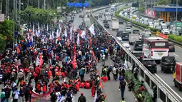 Ribuan pekerja dari berbagai daerah akan turun ke jalan dalam aksi unjuk rasa buruh 28 Agustus 2025. (merdeka.com/Arie Basuki)
