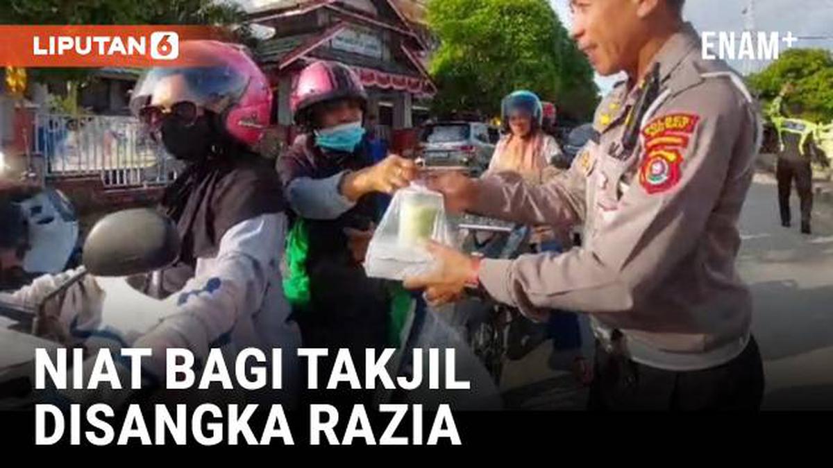 VIDEO: Momen Kocak Polisi Niat Mau Bagi-Bagi Takjil Malah Sepi Dikira ...