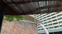 Fasad Pelataran Ramayana di Hotel Indonesia yang berulang tahun ke-60 pada 2022.(dok. Liputan6.com/Dinny Mutiah)