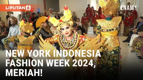 VIDEO: Beragam Rancangan Busana di New York Indonesia Fashion Week 2024 Padukan Budaya Daerah