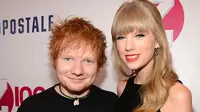 Ed Sheeran dan Taylor Swift. (foto: dailymail)