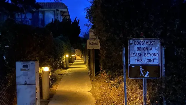 Rambu-rambu terhadap anjing di San Diego