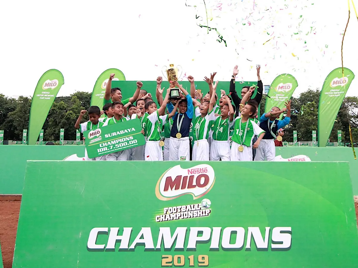 Tim Asal Malang Juarai MILO Football Championship 2019 Surabaya