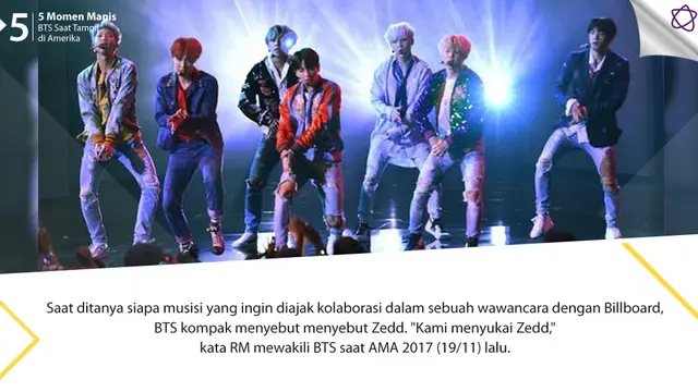 [Bintang] 5 Momen Manis BTS Saat Tampil di Amerika