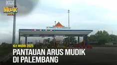 Para pemudik mulai memadati jalan lintas timur Sumatera ruas Kota Palembang menuju Betung, Banyuasin, Sumsel, pada hari ini, Senin (24/3/2025) atau H-7 Lebaran 2025.