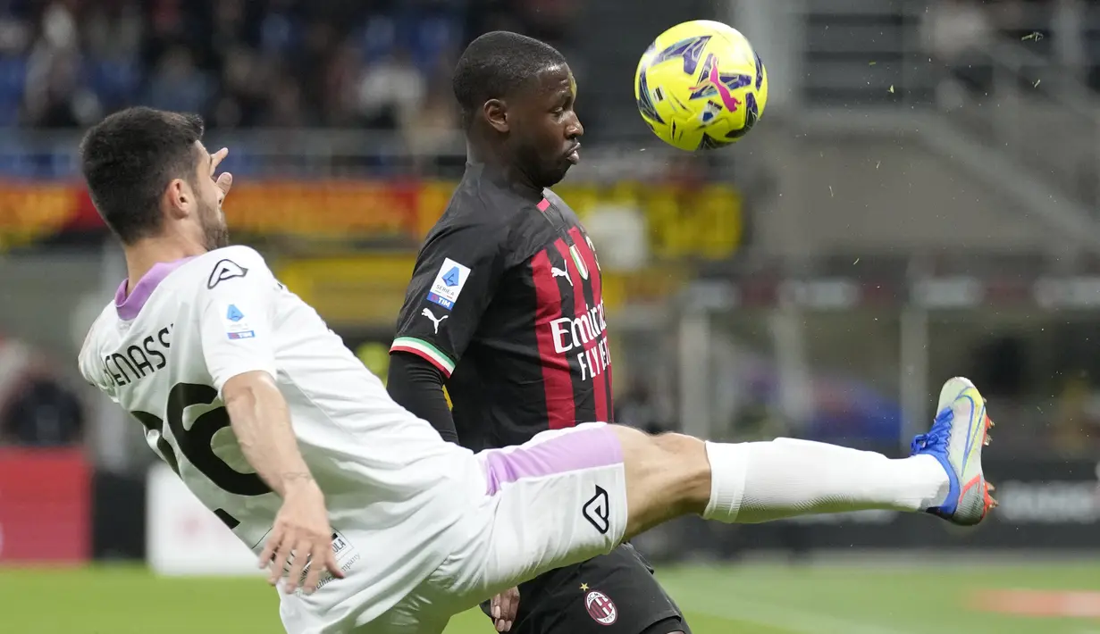 Tambahan satu poin ini penting bagi Milan untuk terus bersaing di empat besar klasemen Liga Italia. (AP Photo/Antonio Calanni)