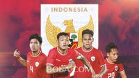 Timnas Indonesia - Kadek Arel, Dony Tri, Toni Firmansyah, Arlyansyah (Bola.com/Adreanus Titus)