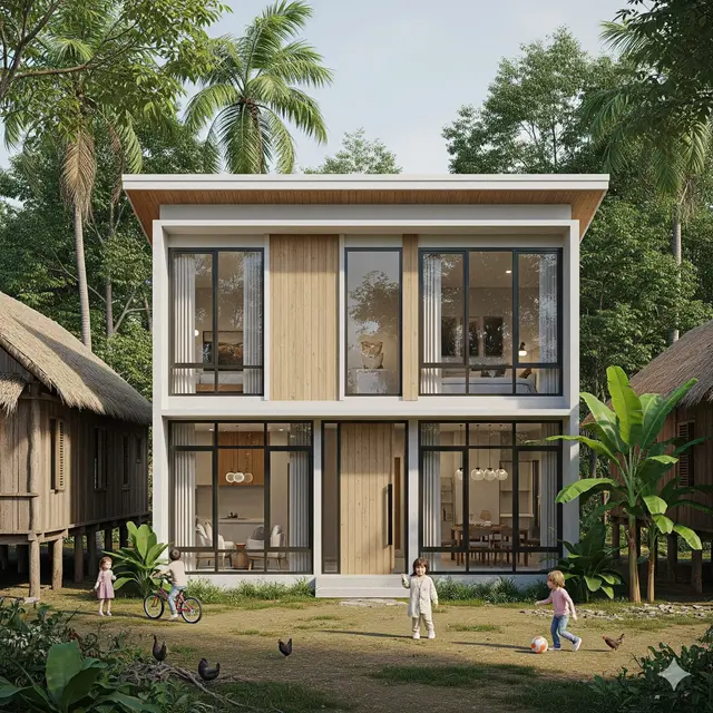 Rumah 3 Kamar Tidur dengan Sirkulasi Udara Optimal