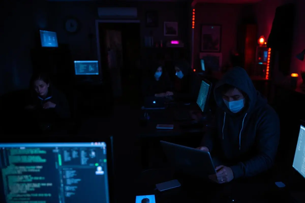 Ilustrasi peretas atau cyber hacker internet atau kripto. (Foto by AI)