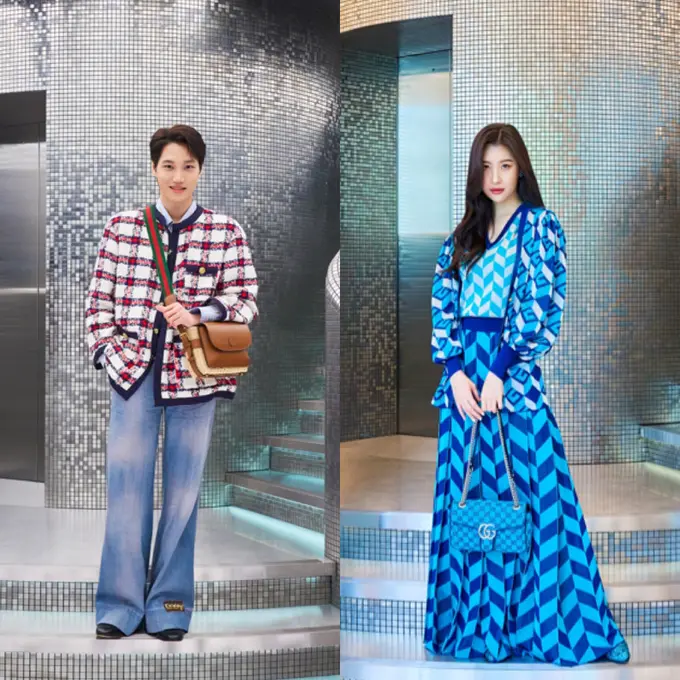 Penampilan selebritis Korea Selatan dari Kai Exo hingga Sunmi di acara Gucci/dok. Gucci