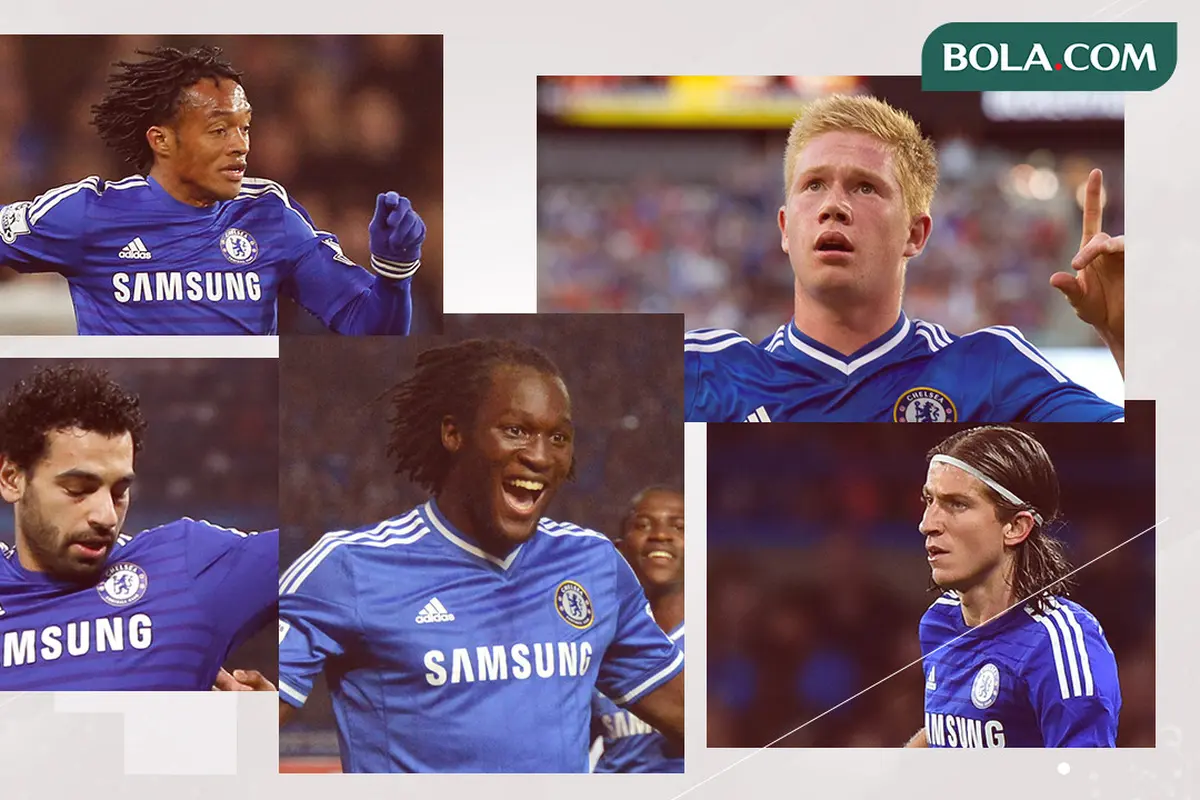 Mahamed Salah, Juan Cuadrado, Romelu Lukaku, Kevin De Bruyne, dan Felipe Luis