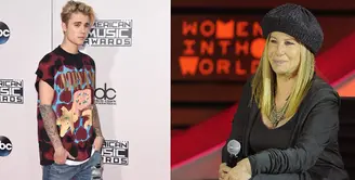 Justin Bieber, terus mengembangkan kariernya di bidang musik. Berbagai cara dilakukan Justin, dan salah satunya adalah bertemu dengan seorang penyanyi legendaris, Barbra Streisand. (AFP/Bintang.com)