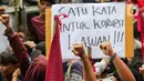 Mereka menilai KPK lamban dalam penanganan kasus korupsi terkait kasus suap pergantian antarwaktu (PAW) anggota DPR, Harun Masiku. (Liputan6.com/Herman Zakharia)
