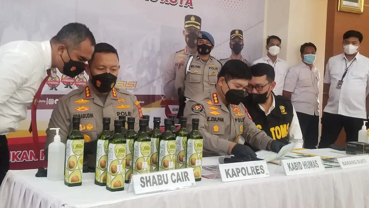 Sabu Cair Asal Meksiko Diamankan Polisi