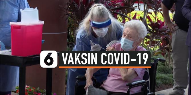 VIDEO: Florida Mulai Suntikan Vaksin Covid-19 Pertama di Panti Jompo