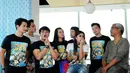 Senin (25/8/14), pemain Olga & Billy Lost In Singapore berkunjung ke redaksi Liputan6.com di SCTV Tower, Jakarta. (Liputan6.com/Andrian M Tunay)