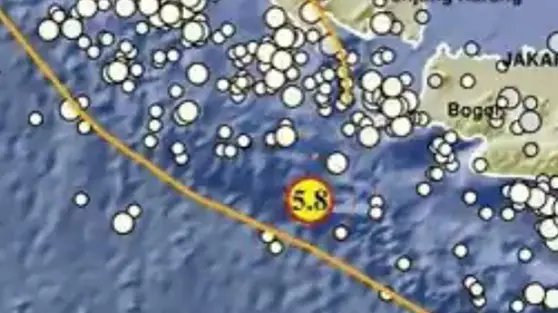 Gempa Magnitudo 5,8 Guncang Sumur Banten