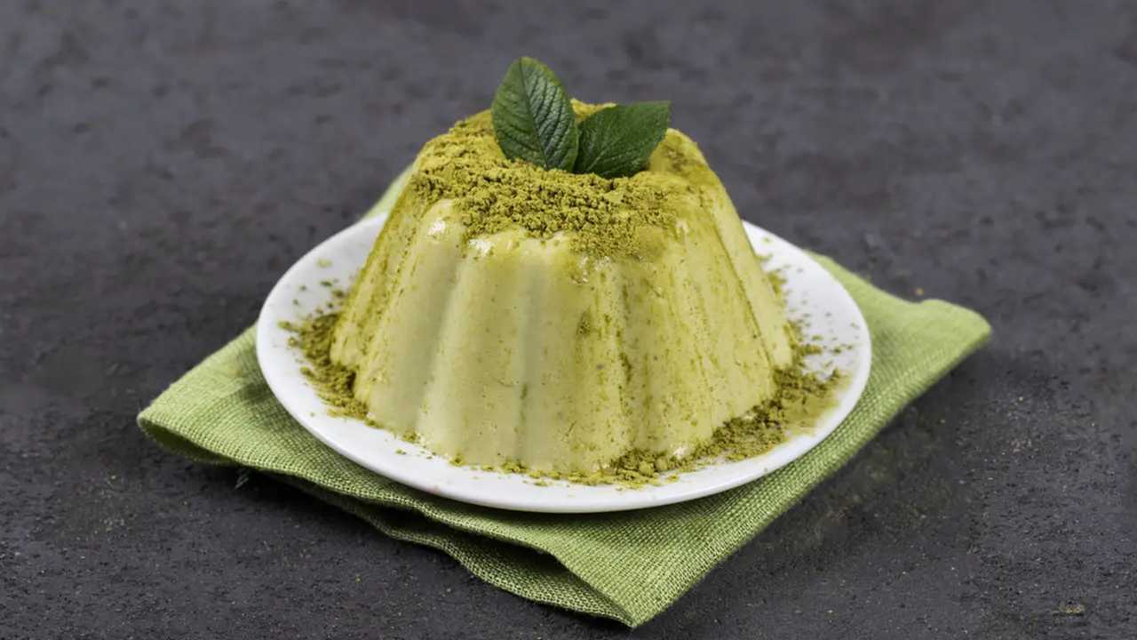 puding teh hijau green tea