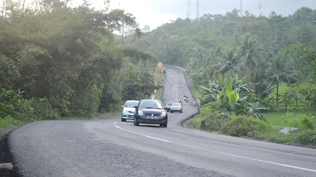 Jalan Lintas Selatan (JLS) ruas Lumbir Kabupaten Banyumas, siap dilintasi pemudik. (Foto: Liputan6.com/Muhamad Ridlo)