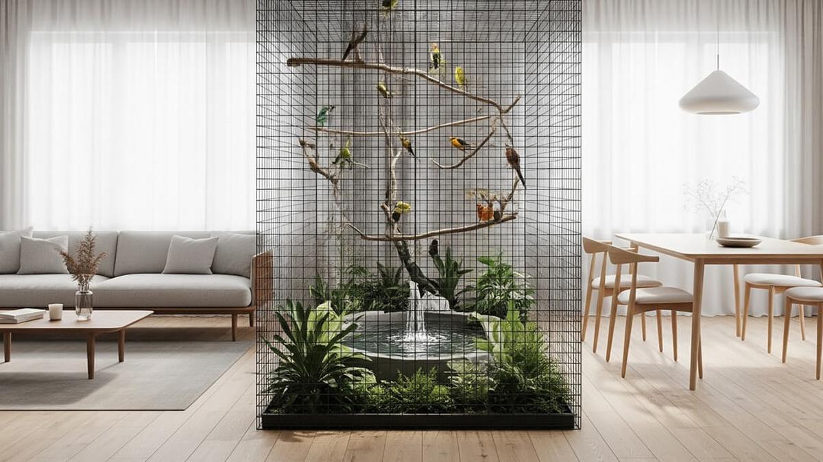 7 Desain Rumah Minimalis dengan Kandang Burung Indoor, Estetik dan Fungsional