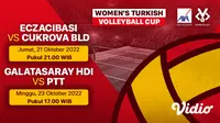 Link Live Streaming Women's Turkish Volleyball Cup 2022/2023: Galatasaray Vs PTT di Vidio