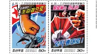 Prangko Propaganda Korea Utara Terbaru Tampilkan Kehancuran AS