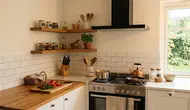 7 Inspirasi Dapur dengan Ambalan Sudut, Fungsional dan Menawan