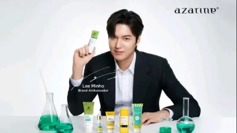 Azarine Cosmetic menggandeng aktor ternama asal Korea Selatan, Lee Min Ho sebagai brand ambassador terbarunya (https://www.instagram.com/p/Cb4ntd0rSbn/)