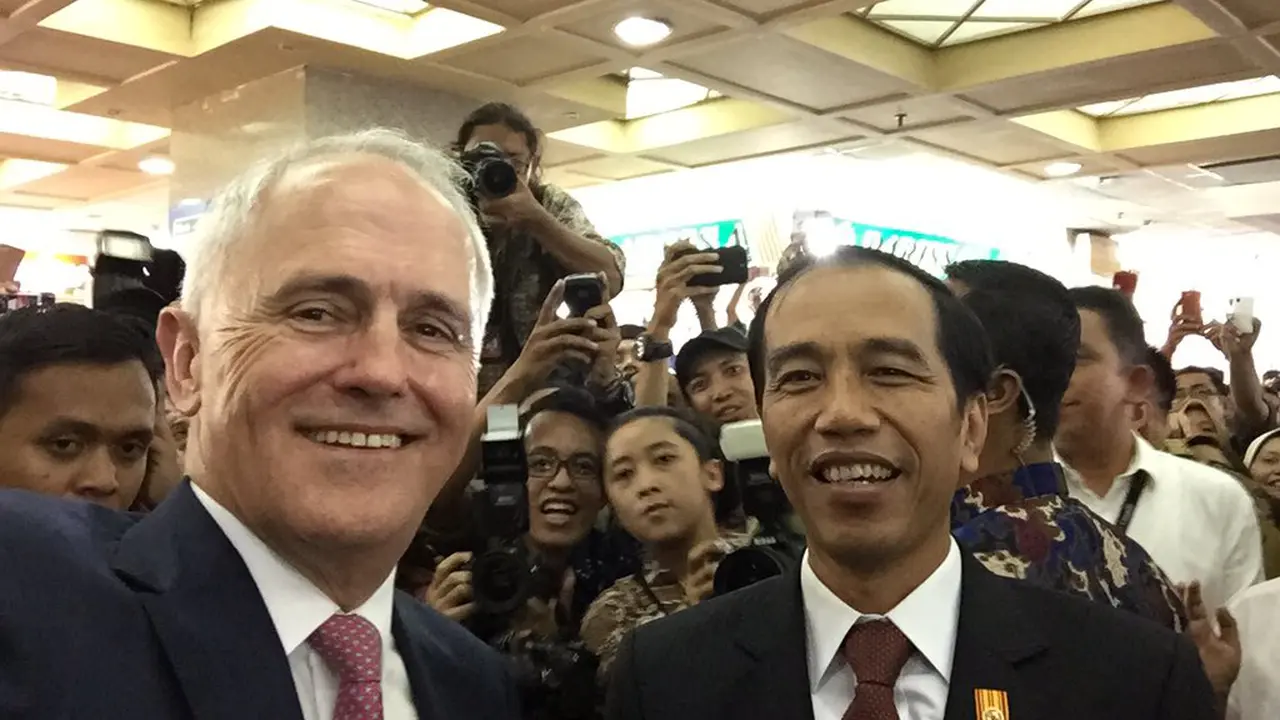 PM Australia 'Wifie' di Twitternya dengan Jokowi di Tanah Abang