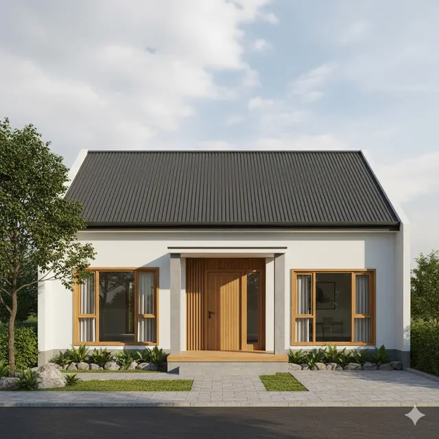 Rumah Sederhana 6x12 Atap Pelana