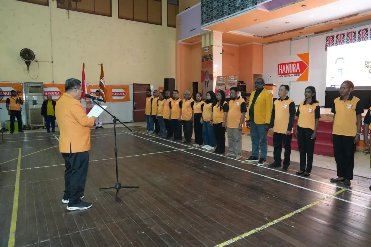 DPP Partai Hanura melantik pengurus Dewan Pimpinan Daerah (DPD) Provinsi Papua Selatan periode 2026-2030.