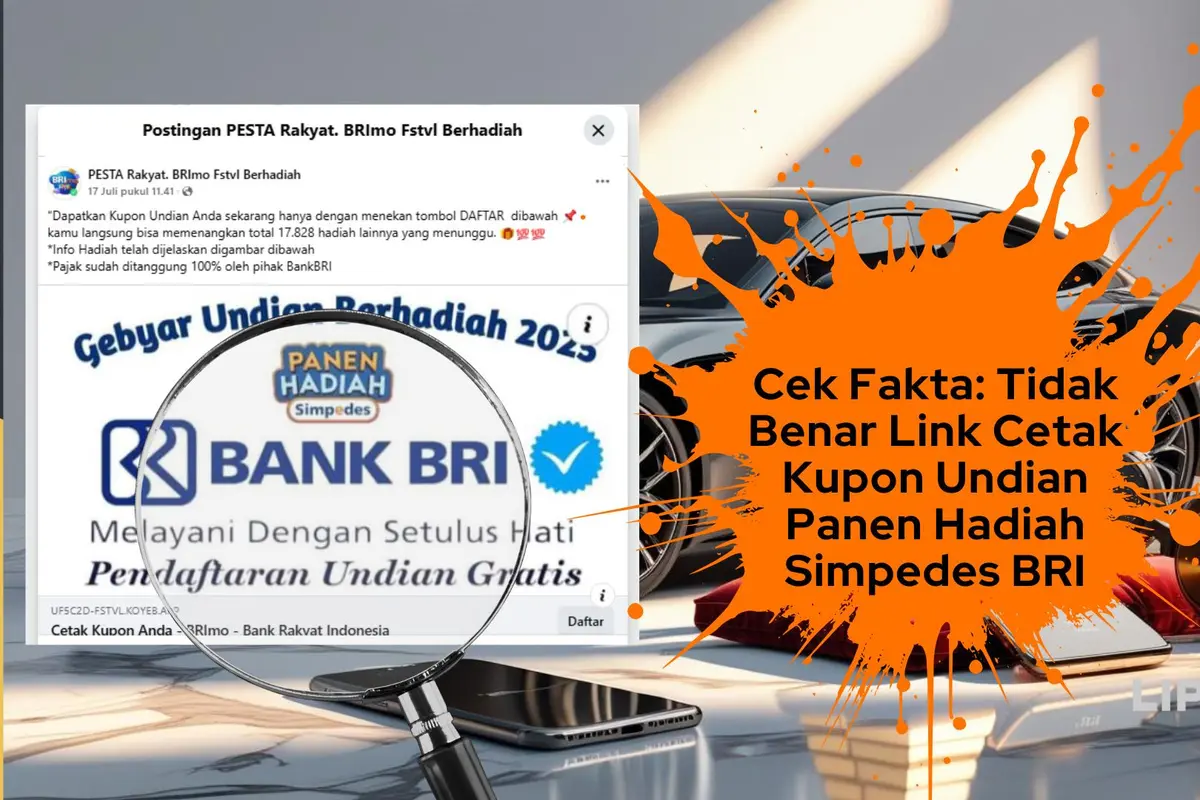 Tangkapan layar klaim cetak kupon undian panen hadiah Simpedes BRI